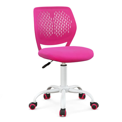 Ergonomic Children Study Chair with Adjustable Height-Light Pink - Pink