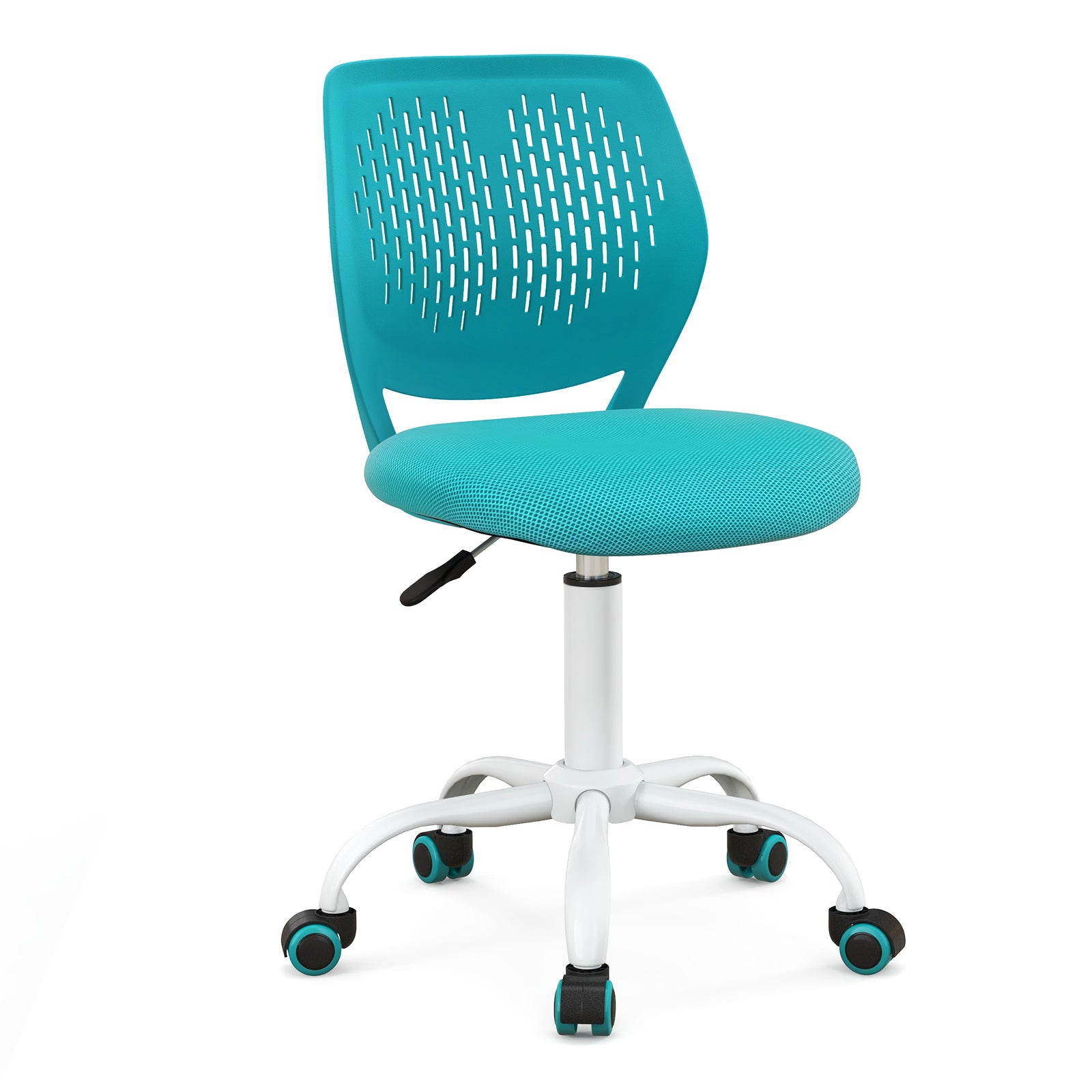 Ergonomic Children Study Chair with Adjustable Height-Light Pink - Turquoise