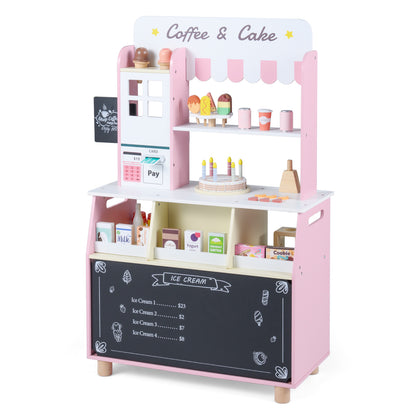 Kids Ice Cream Shop Playset with 27 Accessories - Ages 3+