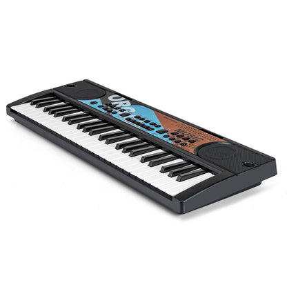 Kids Piano Keyboard 49 Keys Portable Electric Keyboard Piano with 8 Rhythms 8 Tones-Black