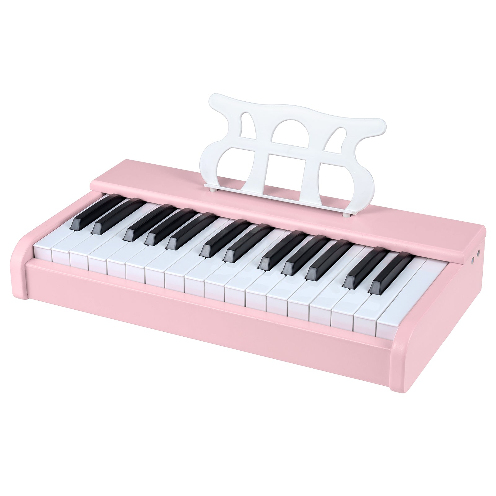 Kids Piano Keyboard 30 Keys Digital Piano with Music Stand for 3+ Years Old Beginners-Pink