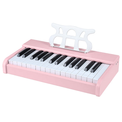 Kids Piano Keyboard 30 Keys Digital Piano with Music Stand for 3+ Years Old Beginners-Pink