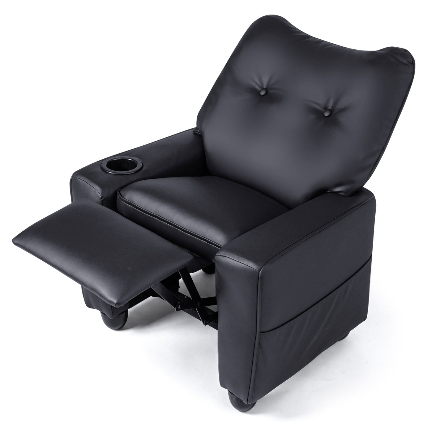 Kids Recliner Chair with Cup Holder and Adjustable Backrest