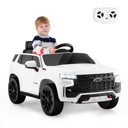 12V Kids Ride on Car with 2.4G Remote Control-Black - White