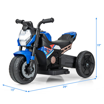 Kids Ride-on Motorcycle 6V Battery Powered Motorbike with Detachable Training Wheels