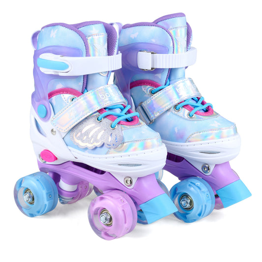 Kids Roller Skates for Toddlers Ages 5-7 with 4 Light-up Wheels