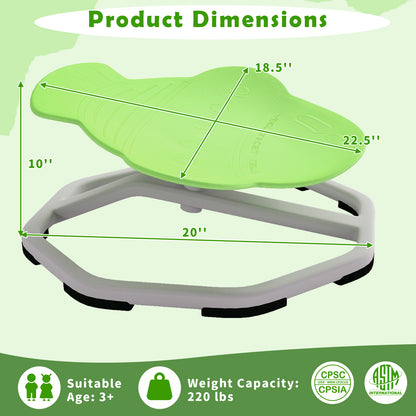 Kids Sensory Swivel Chair 360° Spinning Seat with Metal Base