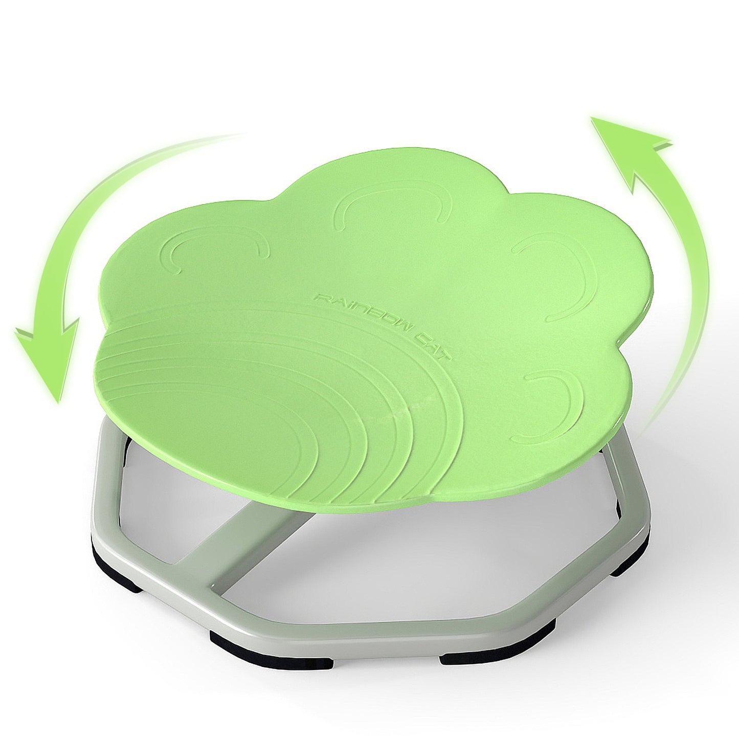 Kids Sensory Swivel Chair Cat Claw 360¬∞ Spinning Chair with Non-Slip Metal Base-Green
