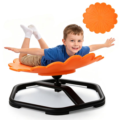 Kids Sensory Swivel Chair with Sunflower Shape 360° Spin