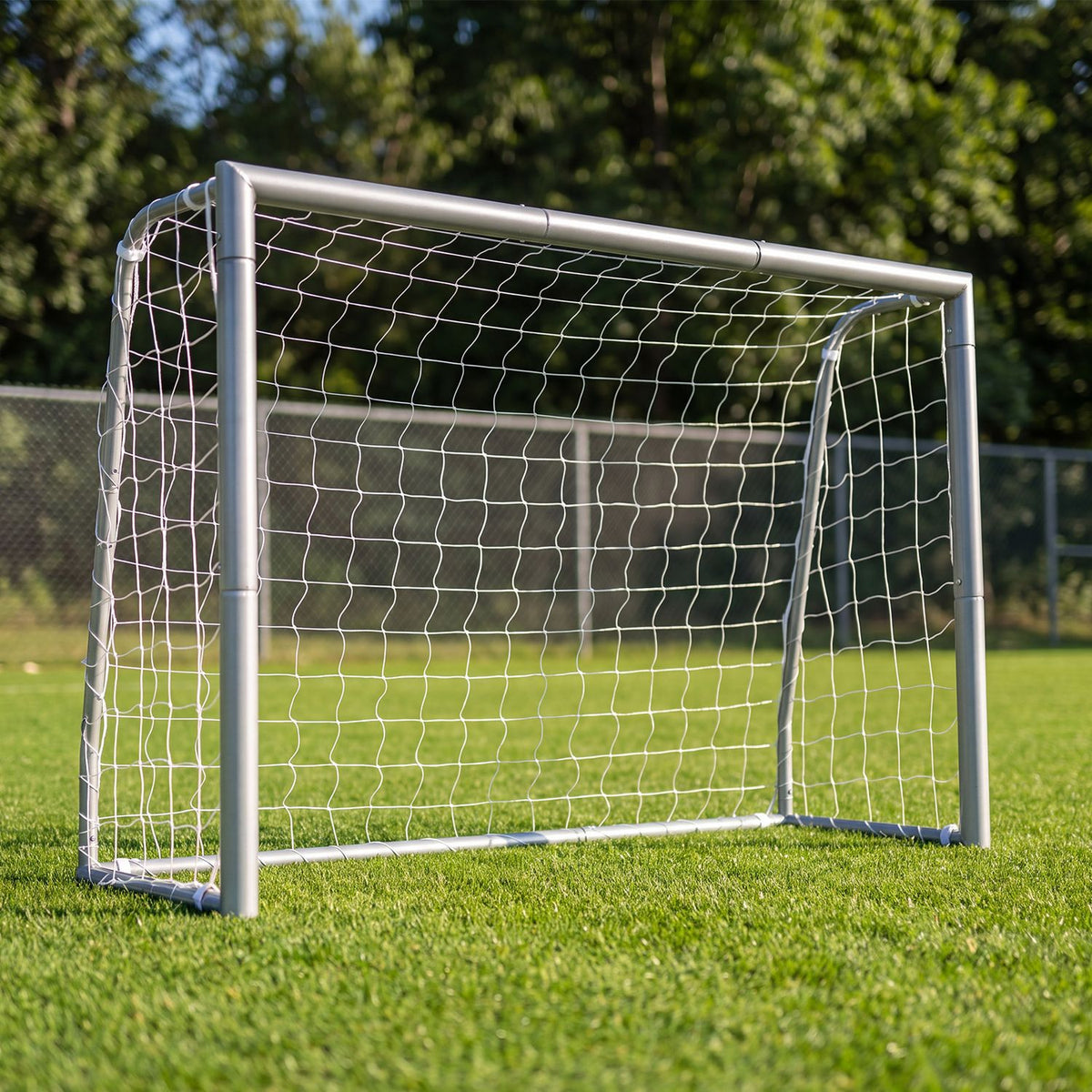 Kids Soccer Goal with Tear-Resistant Net and Ground Stakes for Professional Everyday Match