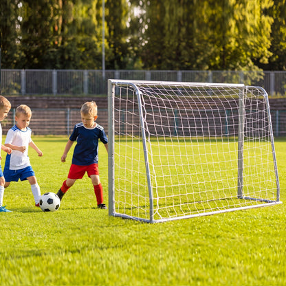 Kids Soccer Goal with Tear-Resistant Net and Ground Stakes for Professional Everyday Match