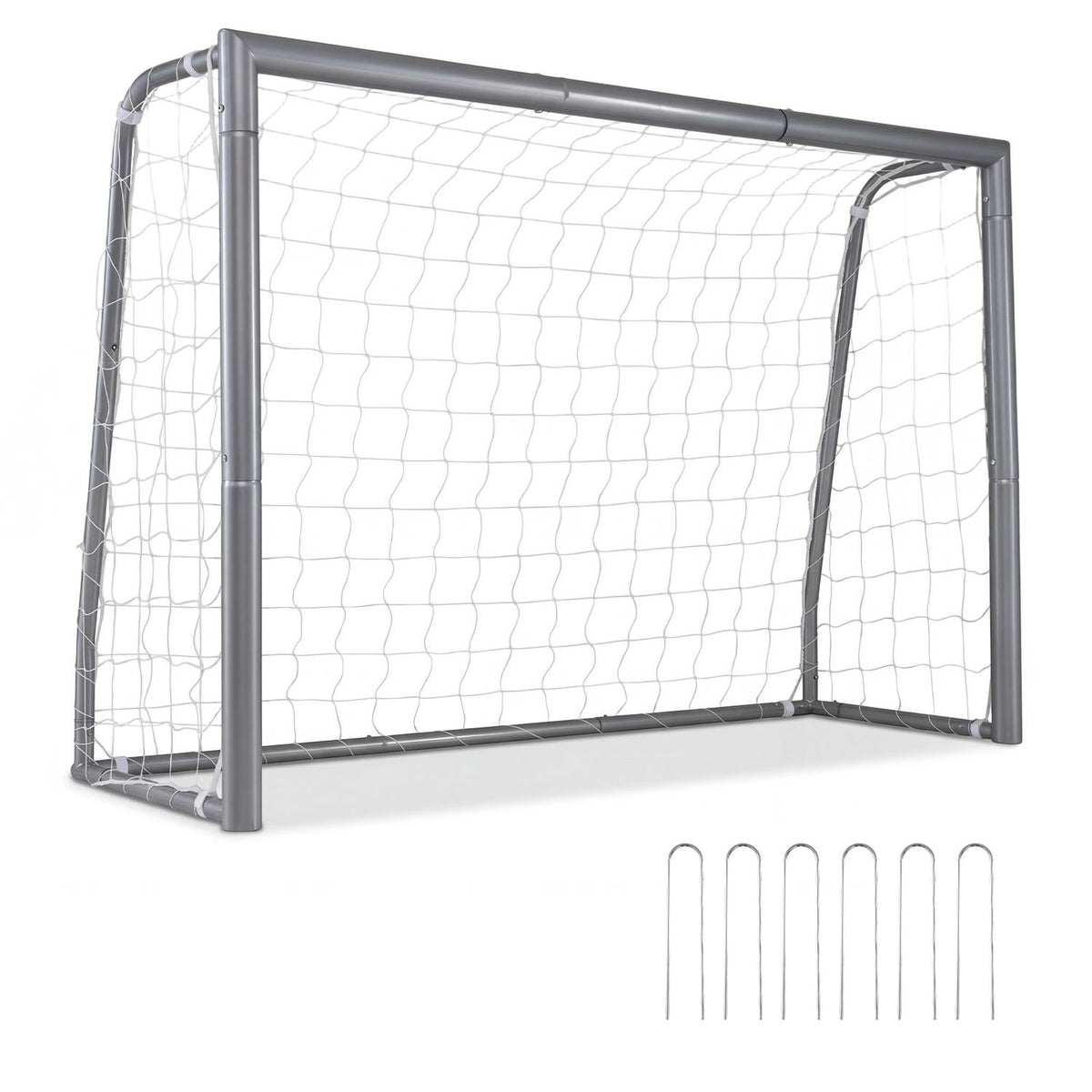 Kids Soccer Goal with Tear-Resistant Net and Ground Stakes for Professional Everyday Match