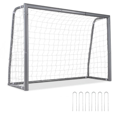 Kids Soccer Goal with Tear-Resistant Net and Ground Stakes for Professional Everyday Match