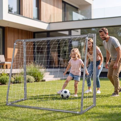 Kids Soccer Goal with Tear-Resistant Net and Ground Stakes for Professional Everyday Match