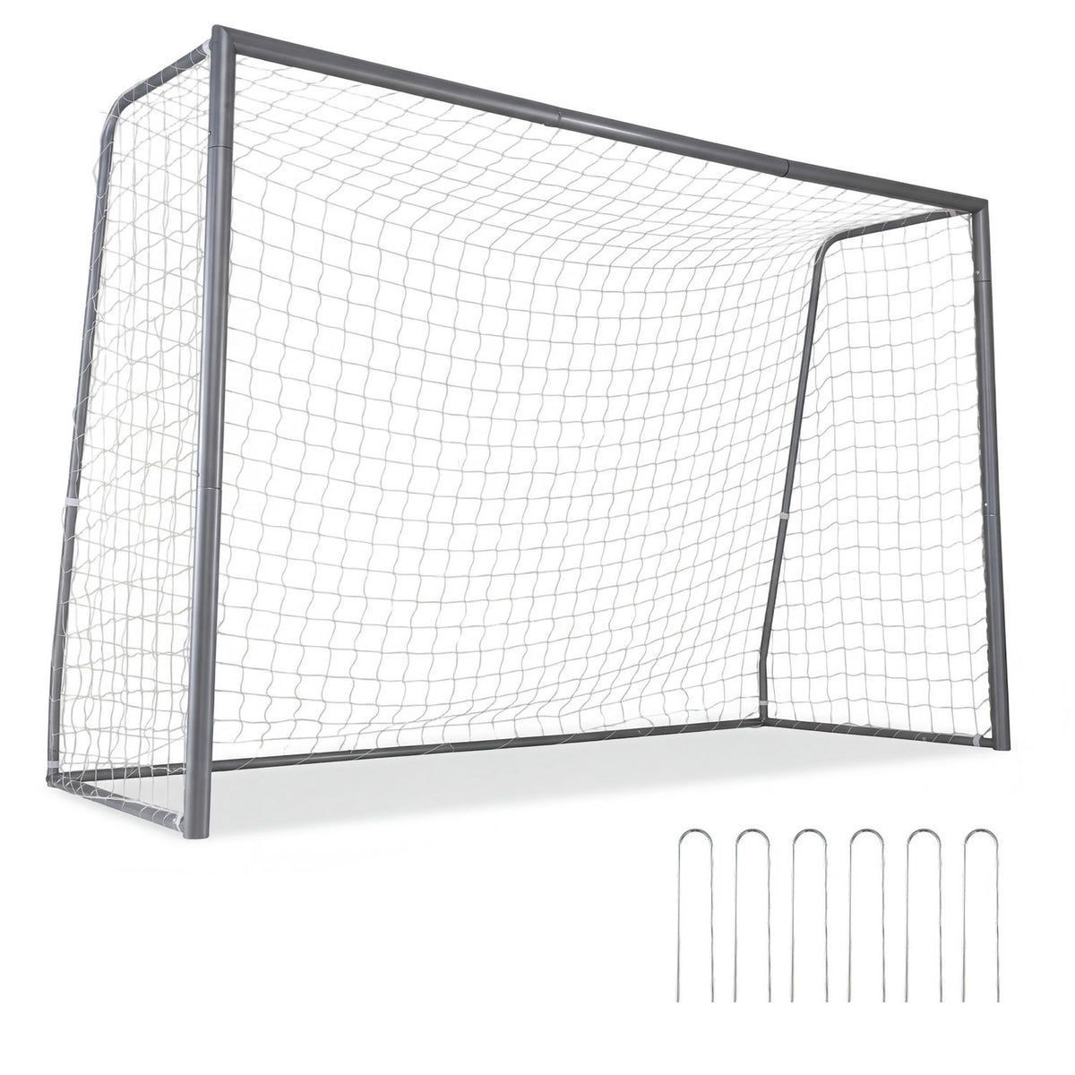Kids Soccer Goal with Tear-Resistant Net and Ground Stakes for Professional Everyday Match