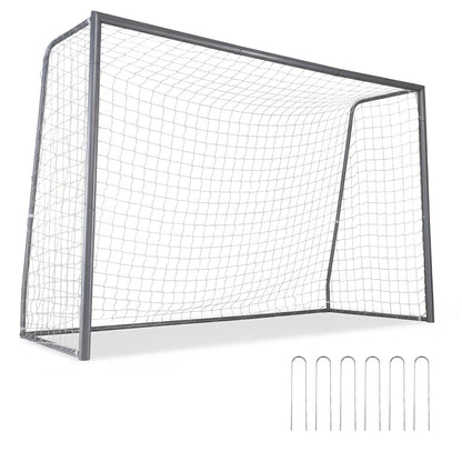 Kids Soccer Goal with Tear-Resistant Net and Ground Stakes for Professional Everyday Match