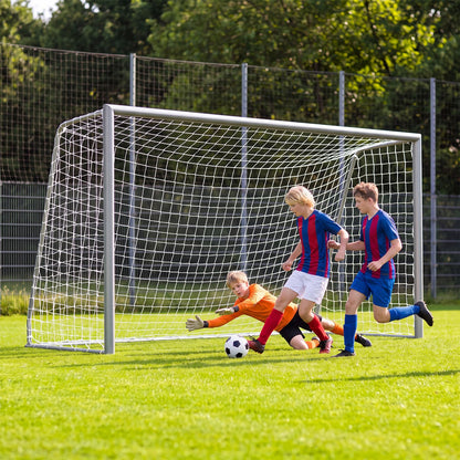 Kids Soccer Goal with Tear-Resistant Net and Ground Stakes for Professional Everyday Match