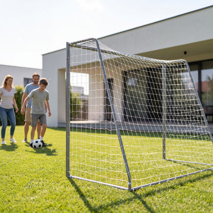 Kids Soccer Goal with Tear-Resistant Net and Ground Stakes for Professional Everyday Match