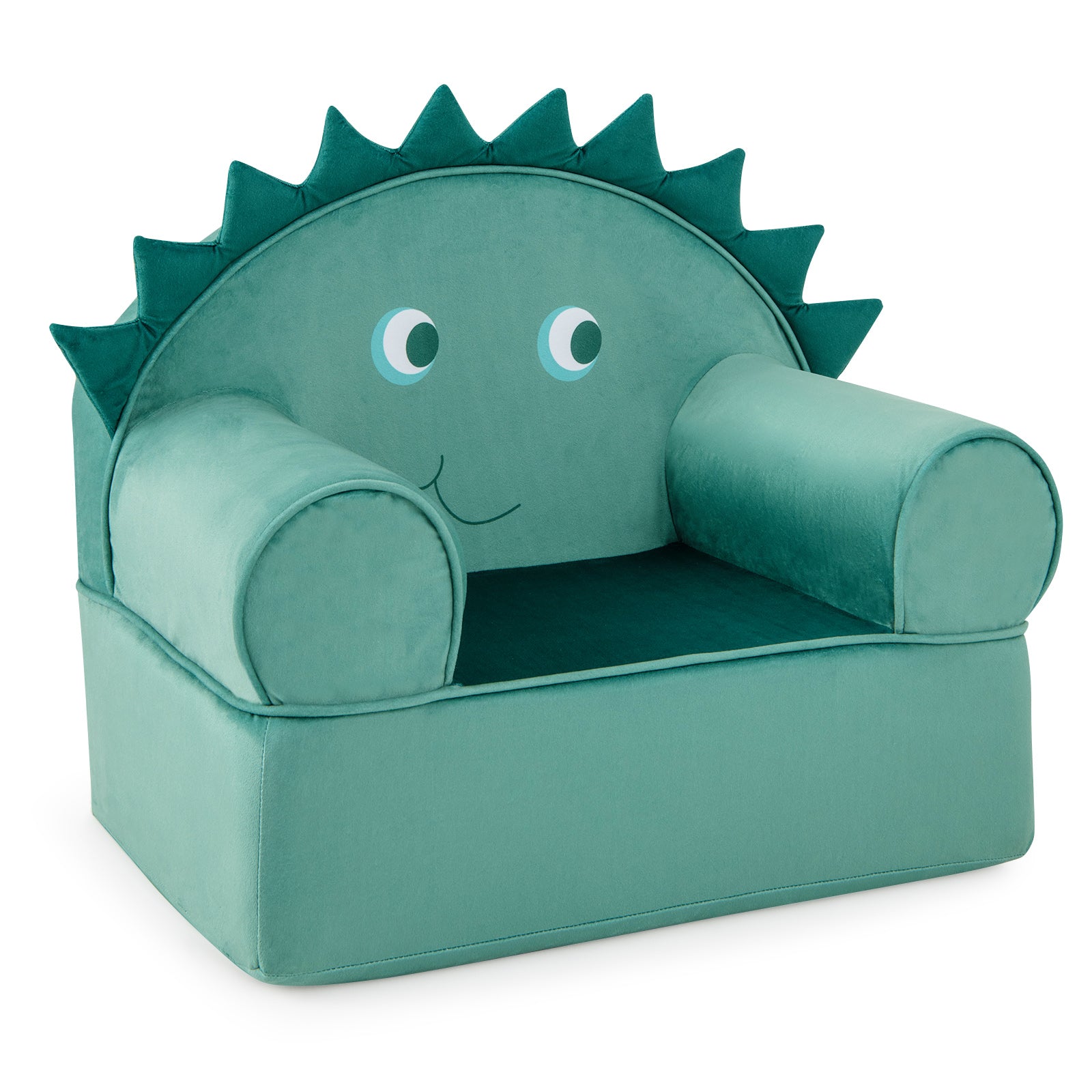 Original Kids Sofa with Armrest and Thick Cushion-Pink - Green