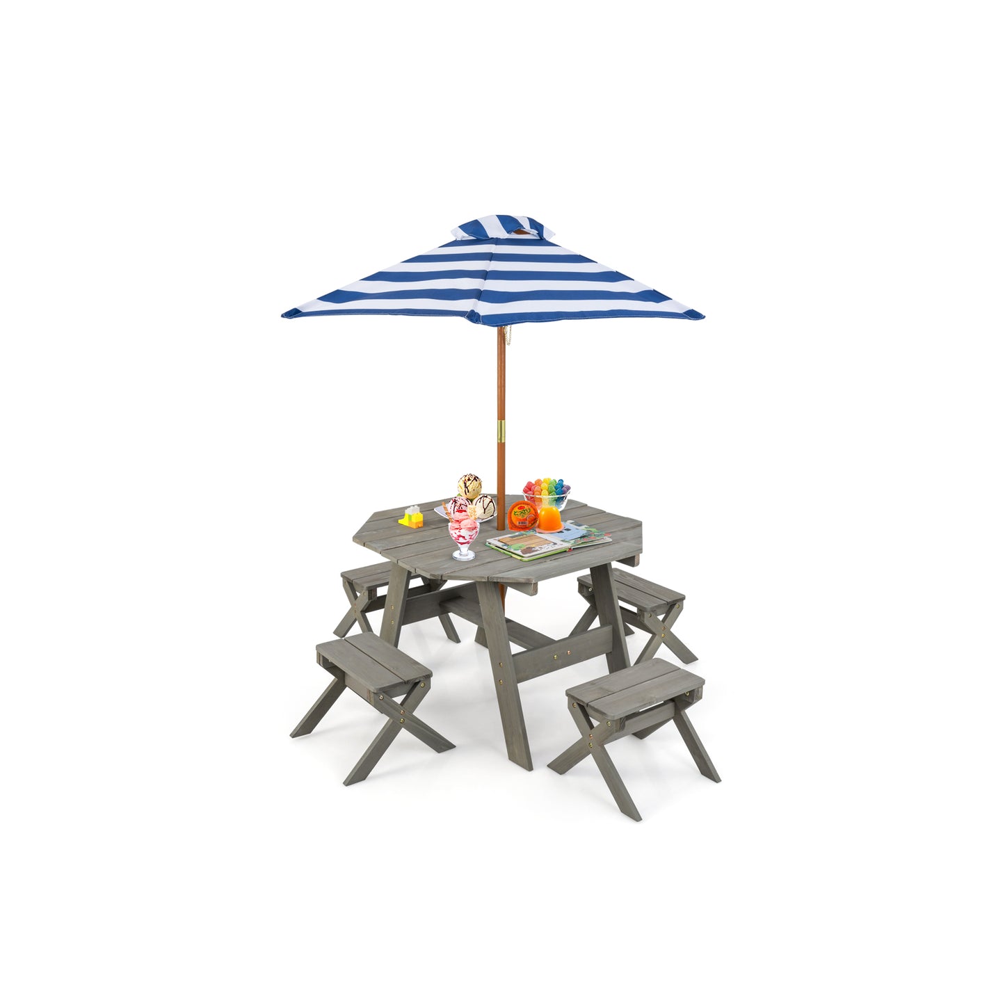 Kids Wooden Table Set for Children Aged 3+ Years