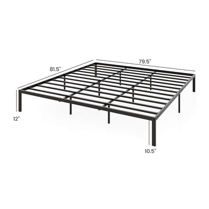 Full/Queen/King Size Metal Bed Frame Heavy Duty Support Slats Mattress Foundation