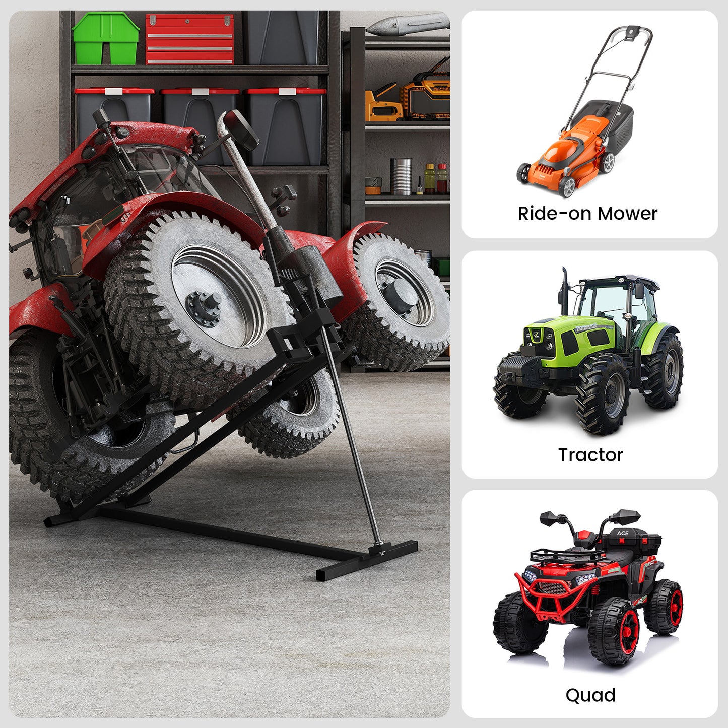 Lawn Mower Lift Jack Riding Mower Lift-Black