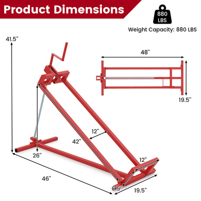 Lawn Mower Lift Jack Riding Mower Lift-Red