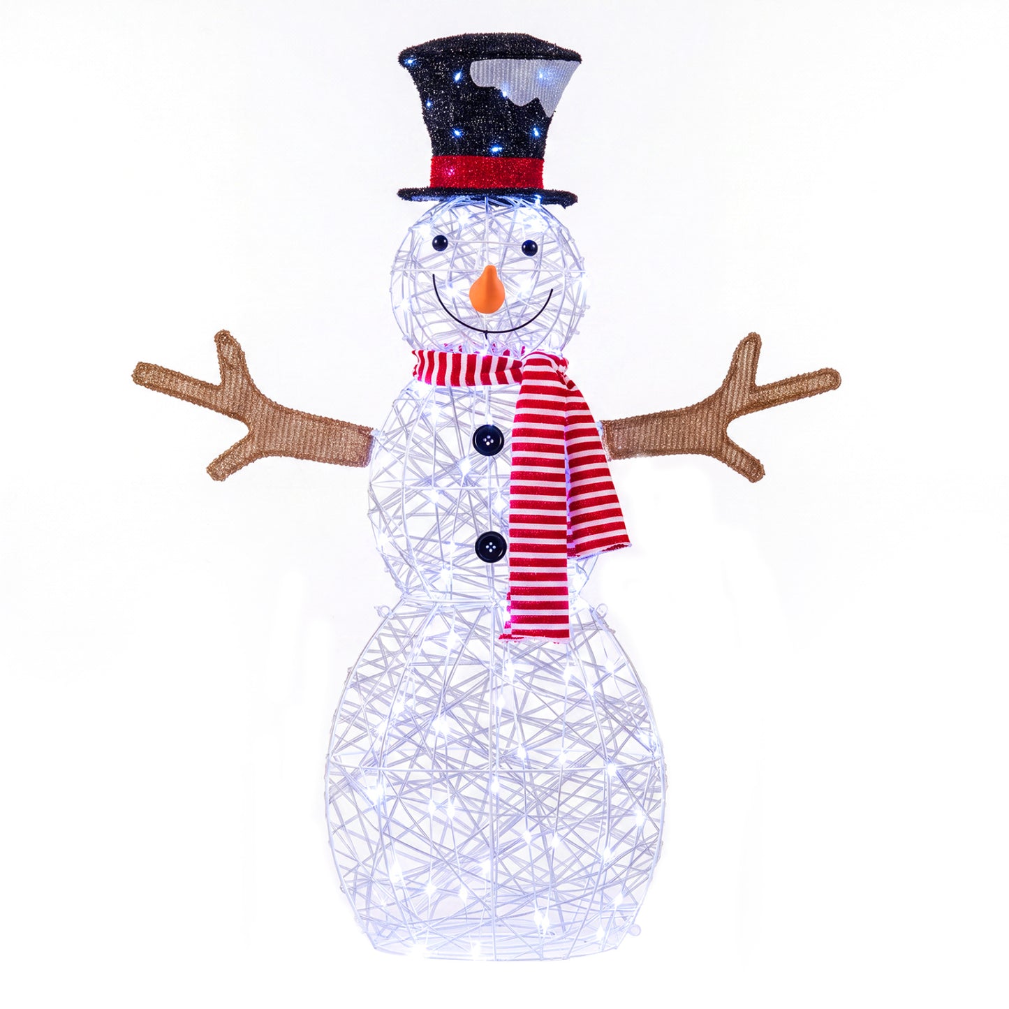Lighted Snowman Christmas Decoration with 80 LED Lights