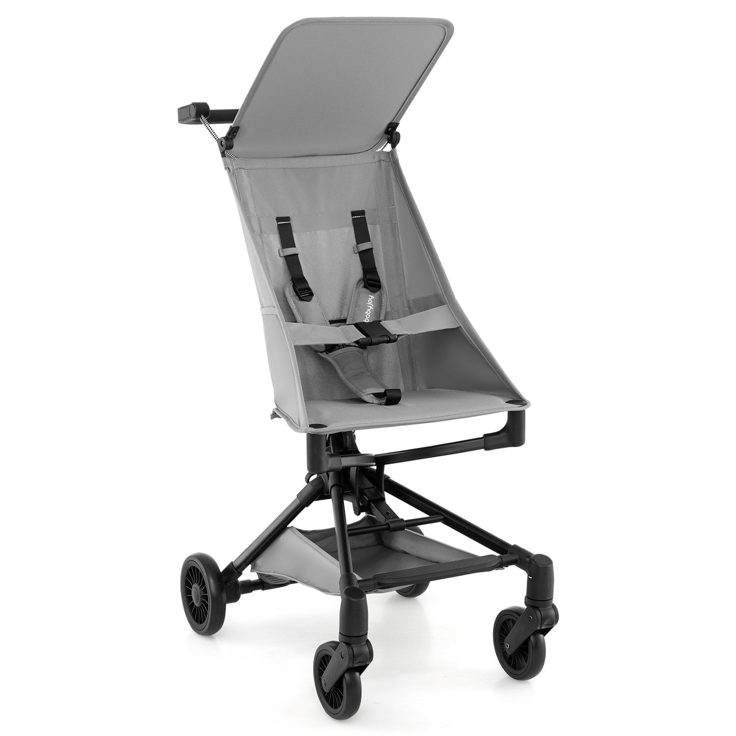Lightweight Baby Stroller Compact and Airplane-Friendly Travel Stroller-Black - Gray