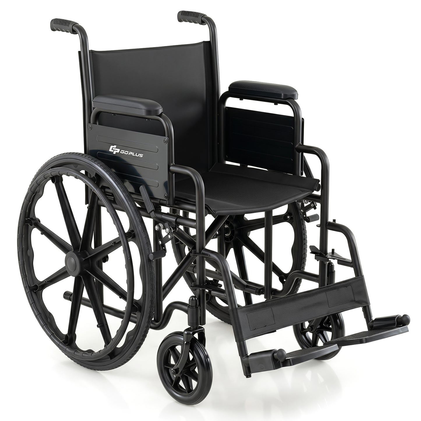 Folding Wheelchair for Adults with Swing-Away Footrest