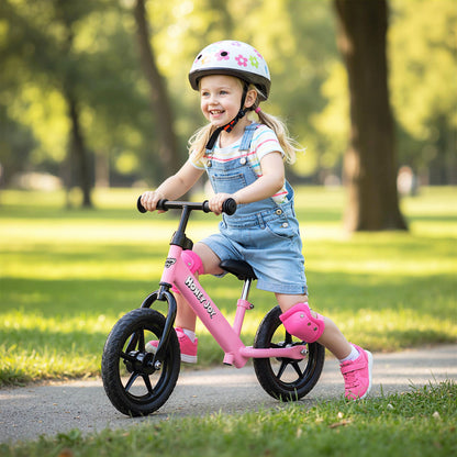 Lightweight Toddler Balance Bike No Pedal Training Bicycle-Pink