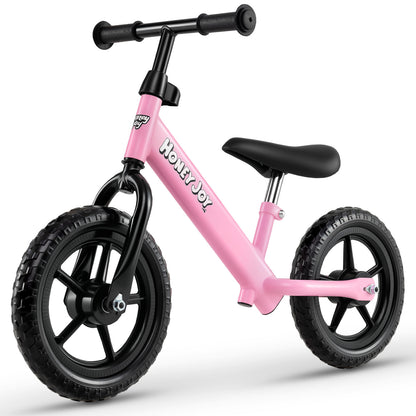 Lightweight Toddler Balance Bike No Pedal Training Bicycle-Pink