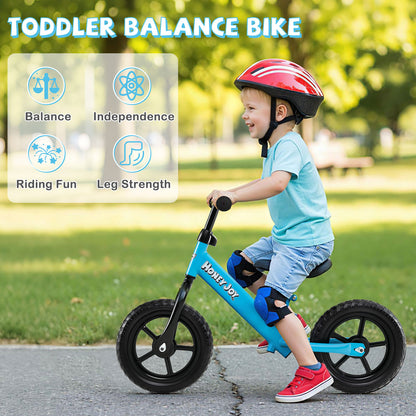 Lightweight Toddler Balance Bike No Pedal Training Bicycle-Blue