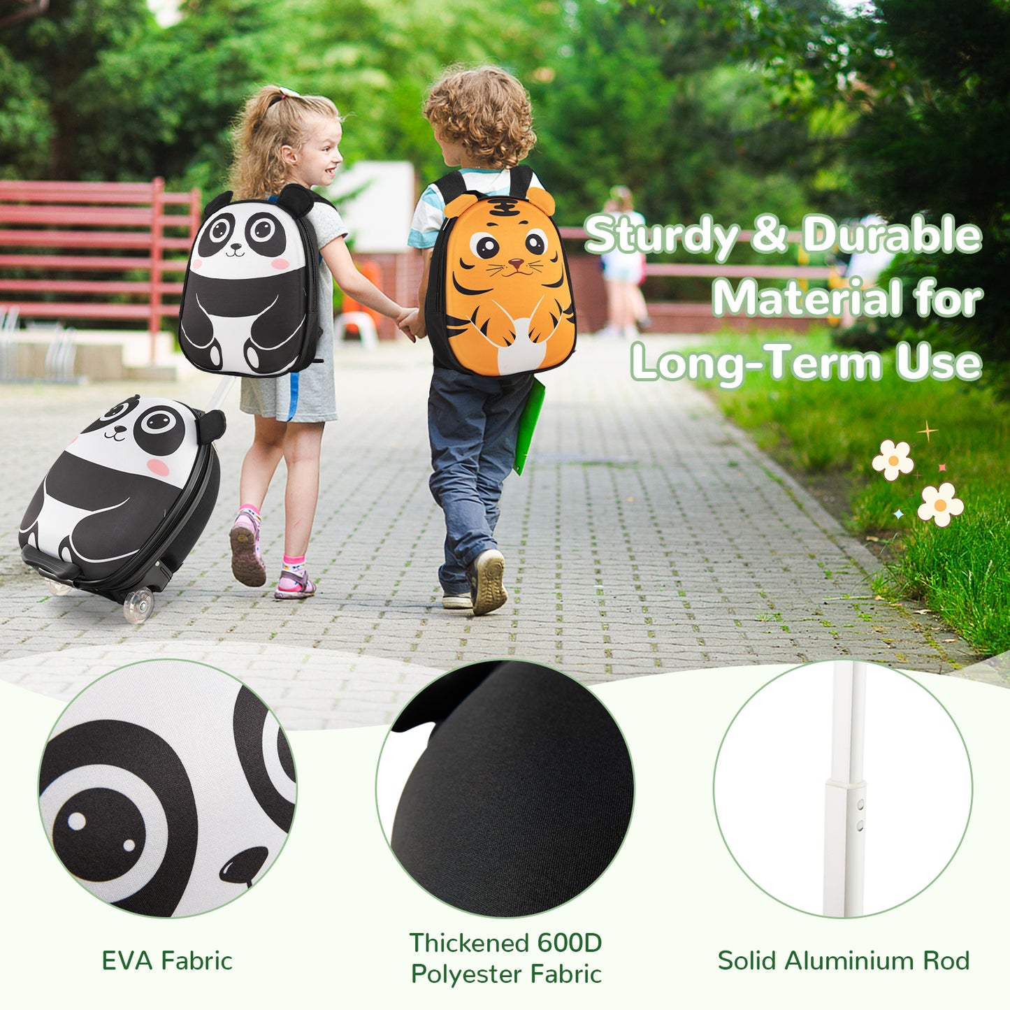 Lightweight and Portable Rolling Suitcase for Children
