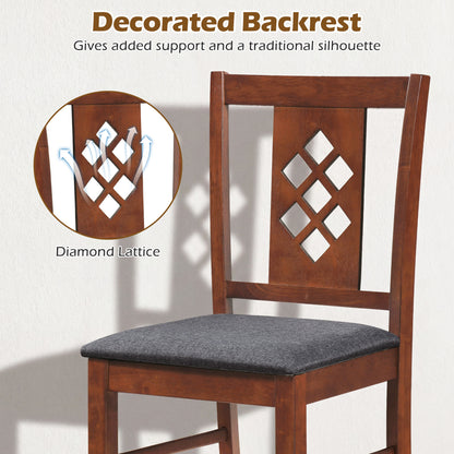 Upholstered Dining Chairs Set of 2 with Wood Frame