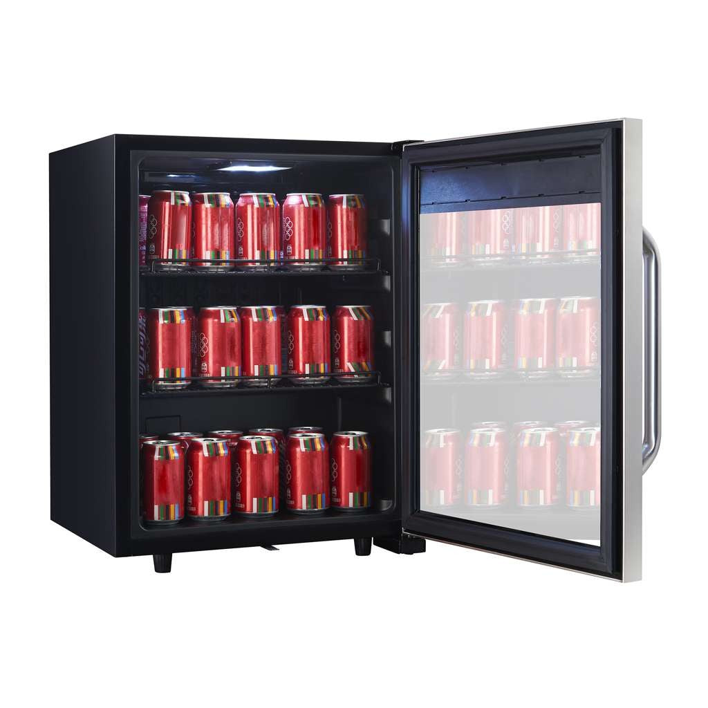 Magic Chef Commercial 2.1 Cu. Ft. 58-Can Glass-Door Beverage Cooler, Stainless - view 7