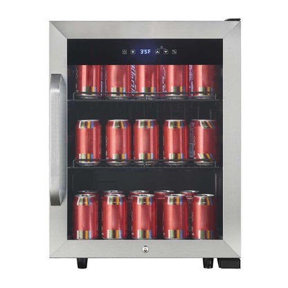 Magic Chef Commercial 2.1 Cu. Ft. 58-Can Glass-Door Beverage Cooler, Stainless - view 8