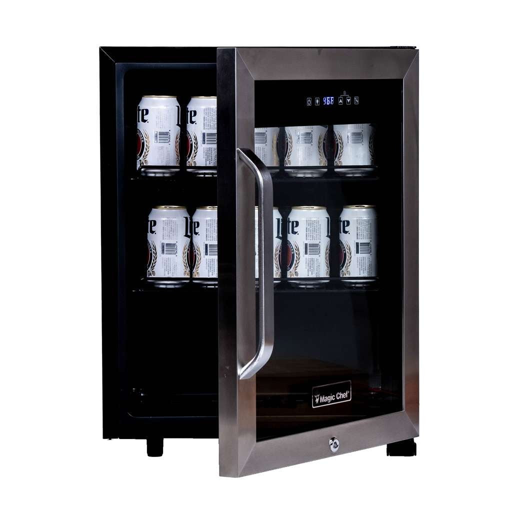 Magic Chef Commercial 2.1 Cu. Ft. 58-Can Glass-Door Beverage Cooler, Stainless - view 10