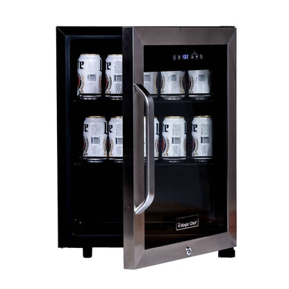 Magic Chef Commercial 2.1 Cu. Ft. 58-Can Glass-Door Beverage Cooler, Stainless - view 10