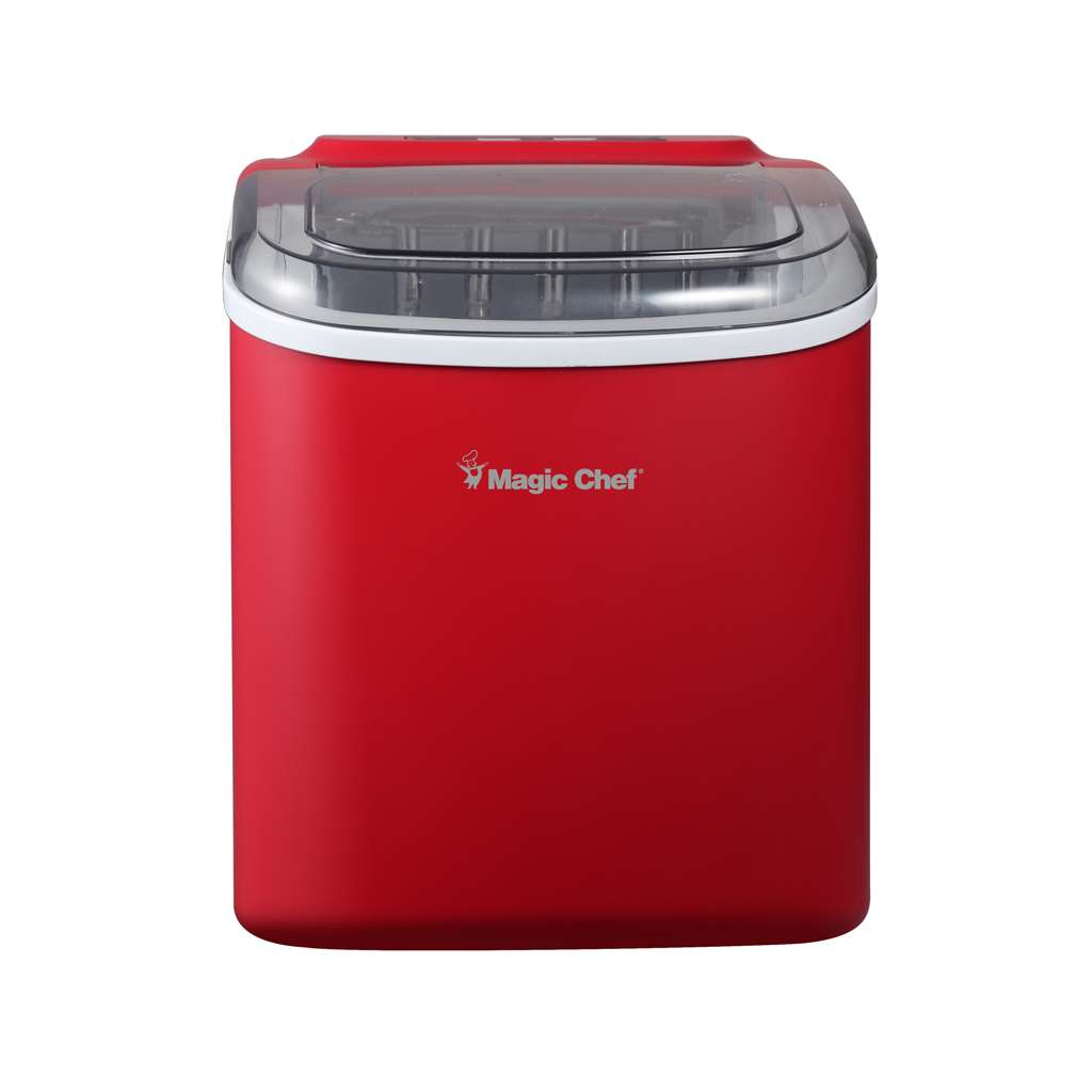 Magic Chef Portable Countertop Ice Maker, 27 Lb. per Day - Red - view 2