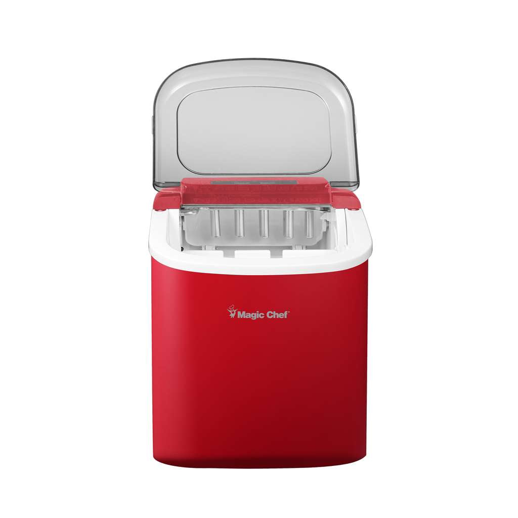 Magic Chef Portable Countertop Ice Maker, 27 Lb. per Day - Red - view 4