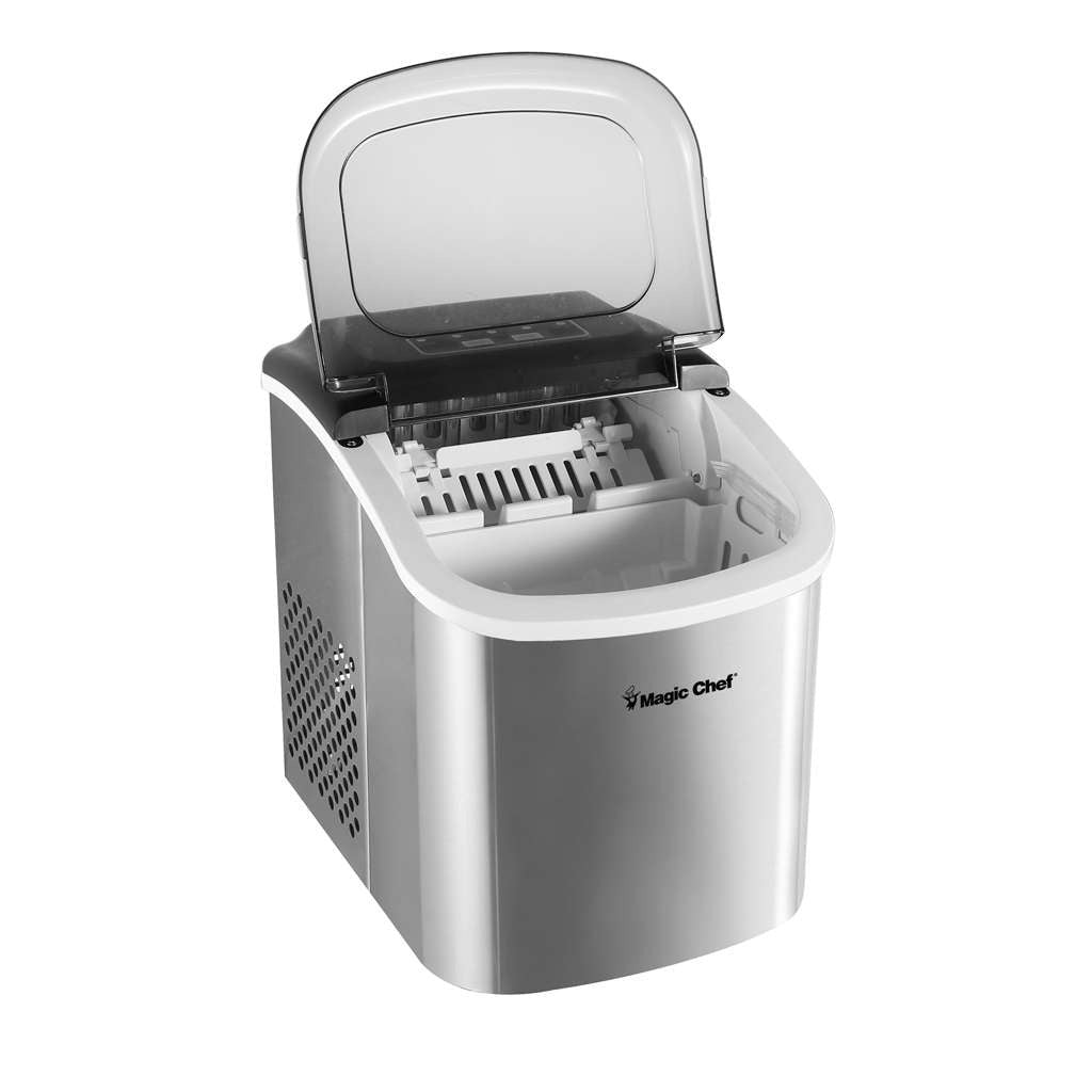 Magic Chef Portable Countertop Ice Maker, 27 Lb. per Day - Stainless Steel - view 4