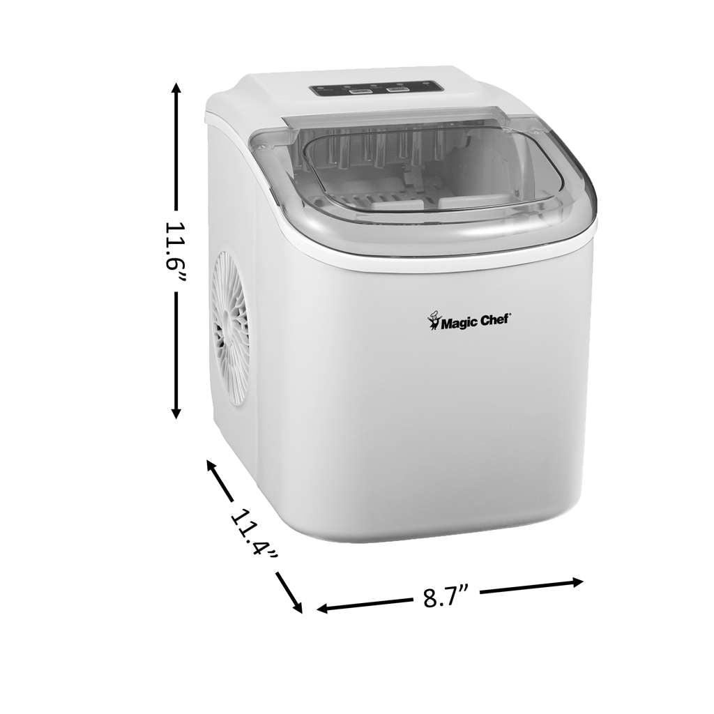 Magic Chef Portable Countertop Ice Maker, 27 Lb. per Day - White - view 5