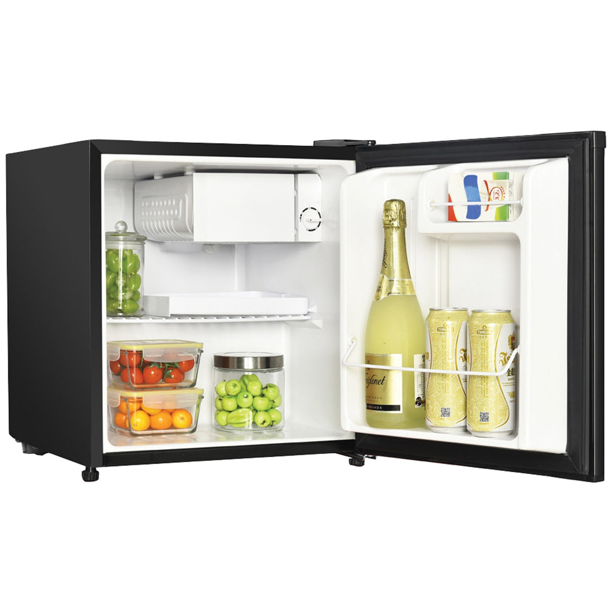 Magic Chef 1.7 Cu. Ft. Compact Refrigerator with Freezer Compartment, Black - view 2