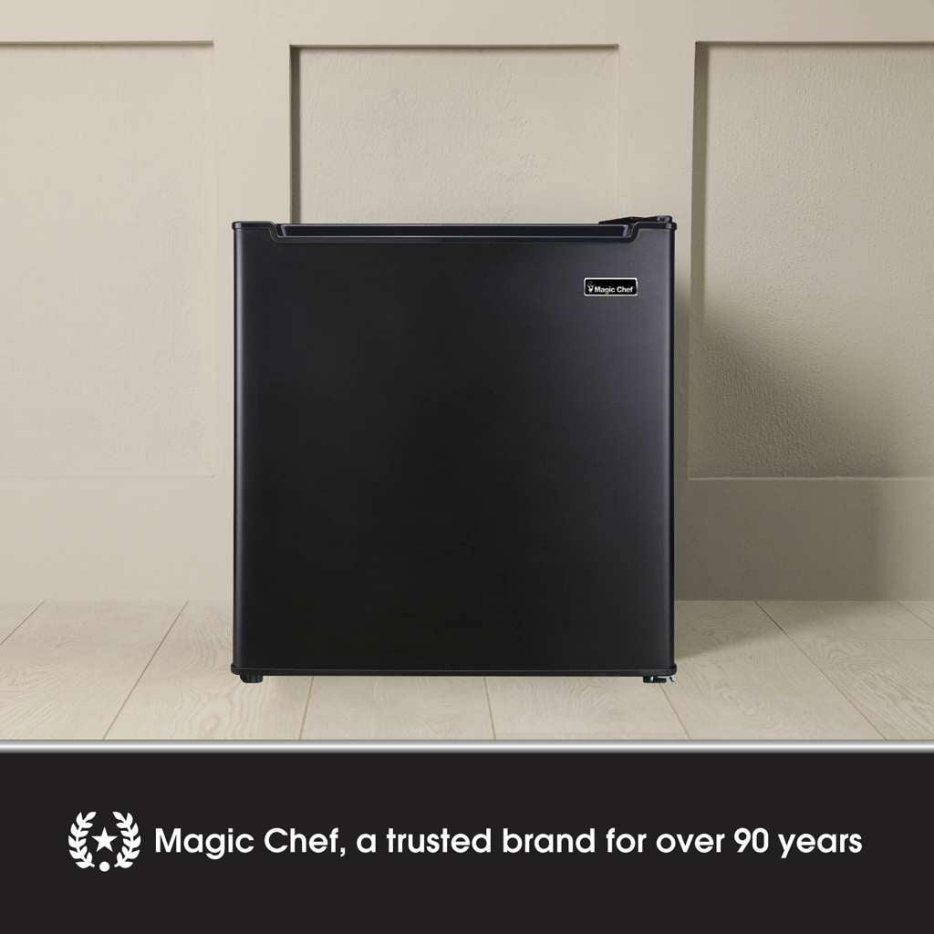 Magic Chef 1.7 Cu. Ft. Compact Refrigerator with Freezer Compartment, Black - view 12