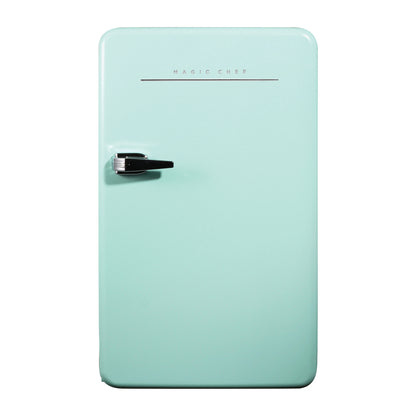 Magic Chef 3.2 Cu. Ft. Retro Mini Fridge with Chrome Handle - Mint Green