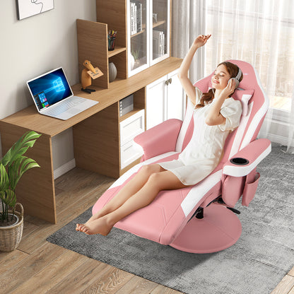 Massage Video Gaming Recliner Chair with Adjustable Height