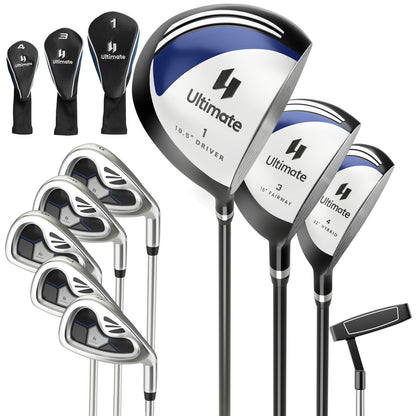 Men's 9 Pieces Complete Golf Club Set-Navy - Navy
