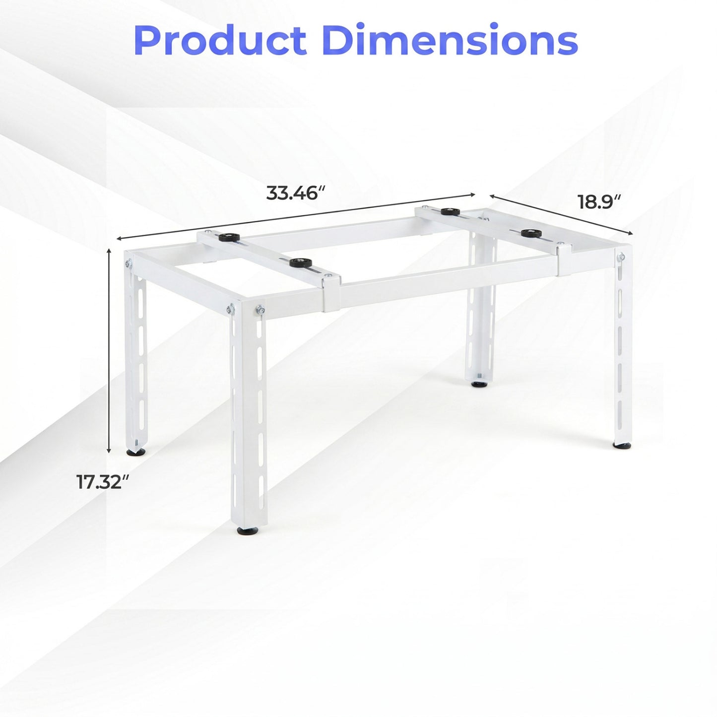Mini Split Ground Stand Adjustable for 9000-36000 BTU Ductless Air Conditioners Heat Pump