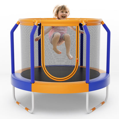 Mini Trampoline with Enclosure and Heavy-duty Metal Frame